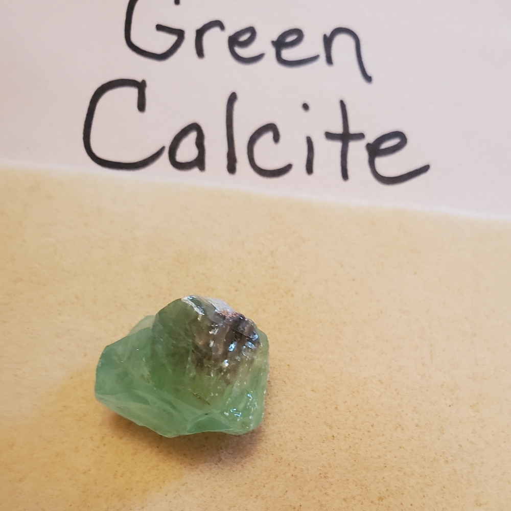 #4 Raw Green Calcite Crystal
